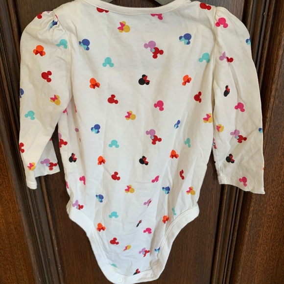 Mickey Mouse Print Longsleeve Onesie - Picture 4 of 4
